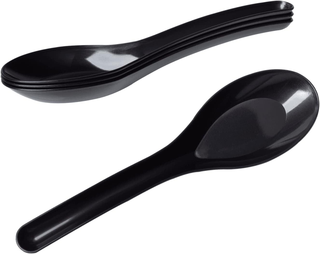 Karat U2015B Med-Heavy Weight Asian Soup Spoon - Black -1 000 ct